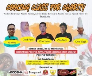 Gelar Cooking Class For Charity, Komunitas Chef Peduli UMKM di Tengah Pandemi