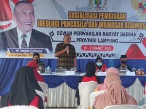 Edukasi Pembinaan Ideologi Pancasila dan Wawasan Kebangsaan, Imam Syuhada Gandeng LSPM Lampung