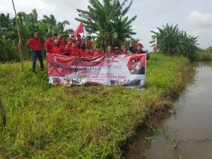 Kado HUT ke-75 Megawati Soekarnoputri, PDI Perjuangan Mesuji Laksanakan Gerakan Menanam Pohon