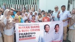 Gerindra dan PIRA Lampung Bagikan Susu dan Makanan Gratis ke Masyarakat Bandarlampung