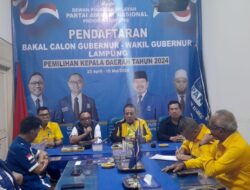 Dikawal Pengurus Golkar Kabupaten/kota, Gubernur Arinal Daftar Penjaringan PAN