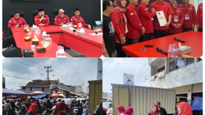 Datangi Kantor PDI Perjuangan, Puluhan Relawan Umar Ahmad Bagikan Kembang Telur untuk Pengendara, ini Filosofinya