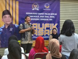 Sosialisasi Empat Pilar di Enggal, Taufik Basari Soroti Maraknya Judi Online