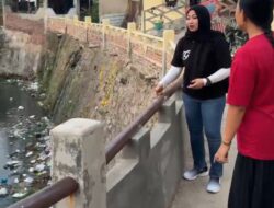 Hari Pertama Bekerja Pasca Dilantik Jadi Dewan, Ses Mayang Tinjau Sungai di Kelapa Tiga