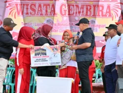 Dua Warga Tanjungsari Beruntung Dapat Hadiah Umroh Jalan Sehat Wisata Gembira Pemkab Lamsel