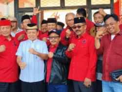 Dikawal Langsung Anggota DPR RI Endro S Yahman, Berkas Pendaftaran Dawam-Ketut Diterima KPU Lamtim