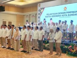 Gantikan Andika Wibawa, Asroni Paslah Resmi Nahkodai Gerindra Bandarlampung