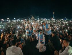 Mirza-Jihan Hadiri Shalawat Kebangsaan di Lampung Timur Bersama Gus Miftah