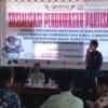 Sosialisasi Pengawasan Partisipatif Bawaslu, Ketua IWO Lamsel Sebut Pemuda Jangan Antipati terhadap Politik