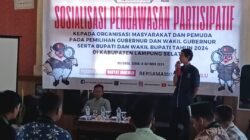 Sosialisasi Pengawasan Partisipatif Bawaslu, Ketua IWO Lamsel Sebut Pemuda Jangan Antipati terhadap Politik