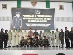 Korem 043/Gatam Gelar Komsos Pembinaan dan Pemberdayaan Keluarga Besar TNI