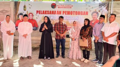 PDI Perjuangan Lampung Sembelih 11 Sapi dan 3 Kambing pada Idul Adha 1447 H