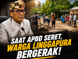 Saat APBD Seret, Warga Linggapura Bergerak: Lima Titik Jalan Kabupaten Dibangun dengan Swadaya