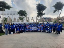 Gerakan Langit Biru Dimulai, Demokrat Bandarlampung Bersih Masjid dan Tebar Kepedulian