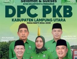 Dinahkodai Mbak Khoir, PKB Lampung Utara Resmi Dilantik di Pusat