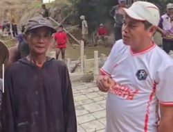 Masa Reses, Muhammad Ghofur Gotong Royong Bangun Jembatan Bersama Warga Kalirejo